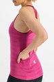 SPORTFUL Cycling tank top - KELLY - cyclamen