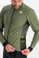 SPORTFUL Cycling windproof jacket - NEO SOFTSHELL - green/black