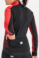 SPORTFUL Cycling windproof jacket - NEO SOFTSHELL - red/black