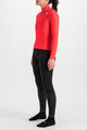 SPORTFUL Cycling winter long sleeve jersey - KELLY THERMAL - red