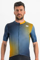 SPORTFUL Cycling short sleeve jersey - ROCKET - blue/yellow