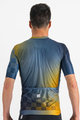 SPORTFUL Cycling short sleeve jersey - ROCKET - blue/yellow