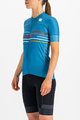SPORTFUL Cycling short sleeve jersey - VELODROME - blue
