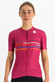SPORTFUL Cycling short sleeve jersey - VELODROME - cyclamen