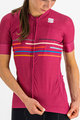 SPORTFUL Cycling short sleeve jersey - VELODROME - cyclamen