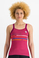 SPORTFUL Cycling tank top - VELODROME - cyclamen