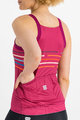 SPORTFUL Cycling tank top - VELODROME - cyclamen