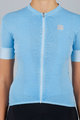 SPORTFUL Cycling short sleeve jersey - MONOCROM - light blue