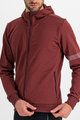 SPORTFUL Cycling hoodie - GIARA - bordeaux