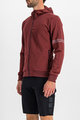 SPORTFUL Cycling hoodie - GIARA - bordeaux