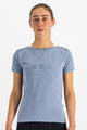 SPORTFUL Cycling short sleeve t-shirt - GIARA - light blue