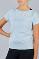 SPORTFUL Cycling short sleeve t-shirt - GIARA - light blue