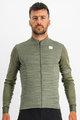 SPORTFUL Cycling winter long sleeve jersey - SUPERGIARA THERMAL - green