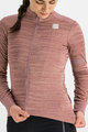 SPORTFUL Cycling winter long sleeve jersey - SUPERGIARA THERMAL - pink