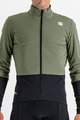 SPORTFUL Cycling windproof jacket - TOTAL COMFORT - green/black