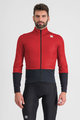 SPORTFUL Cycling windproof jacket - TOTAL COMFORT - red/black