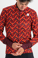 SPORTFUL Cycling thermal jacket - PIXEL - red/brown