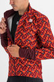 SPORTFUL Cycling thermal jacket - PIXEL - red/brown