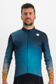 SPORTFUL Cycling winter long sleeve jersey - ROCKET THERMAL - blue/brown