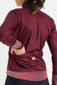 SPORTFUL Cycling thermal jacket - SUPER - bordeaux