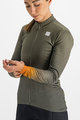 SPORTFUL Cycling winter long sleeve jersey - ROCKET THERMAL - green