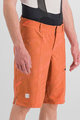 SPORTFUL Cycling shorts without bib - CLIFF GIARA - orange