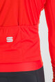 SPORTFUL Cycling summer long sleeve jersey - MATCHY - red