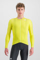 SPORTFUL Cycling summer long sleeve jersey - MATCHY - yellow
