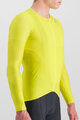 SPORTFUL Cycling summer long sleeve jersey - MATCHY - yellow