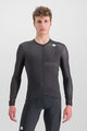 SPORTFUL Cycling summer long sleeve jersey - MATCHY - black