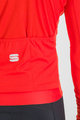 SPORTFUL Cycling winter long sleeve jersey - MATCHY - red
