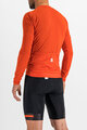 SPORTFUL Cycling winter long sleeve jersey - MATCHY - red