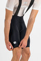 SPORTFUL Cycling bib shorts - BODYFIT CLASSIC - black/white