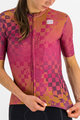 SPORTFUL Cycling short sleeve jersey - ROCKET - cyclamen/brown