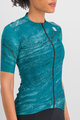 SPORTFUL Cycling short sleeve jersey - CLIFF SUPERGIARA - turquoise