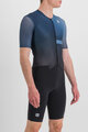 SPORTFUL Cycling skinsuit - BOMBER - black/blue