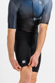 SPORTFUL Cycling skinsuit - BOMBER - black/blue