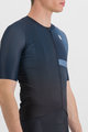 SPORTFUL Cycling short sleeve jersey - BOMBER - black/blue