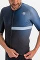 SPORTFUL Cycling short sleeve jersey - BOMBER - black/blue