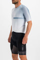 SPORTFUL Cycling short sleeve jersey - BOMBER - white/grey