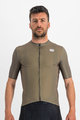SPORTFUL Cycling short sleeve jersey - CHECKMATE - brown