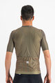 SPORTFUL Cycling short sleeve jersey - CHECKMATE - brown