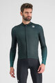 SPORTFUL Cycling winter long sleeve jersey - BODYFIT PRO - green