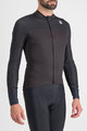 SPORTFUL Cycling winter long sleeve jersey - BODYFIT PRO - black/brown