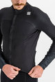 SPORTFUL Cycling winter long sleeve jersey - BODYFIT PRO - black/brown