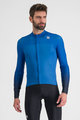 SPORTFUL Cycling winter long sleeve jersey - BODYFIT PRO - blue