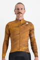 SPORTFUL Cycling winter long sleeve jersey - CLIFF SUPERGIARA - brown