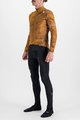SPORTFUL Cycling winter long sleeve jersey - CLIFF SUPERGIARA - brown