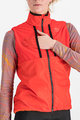 SPORTFUL Cycling gilet - GIARA LAYER - red