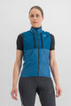 SPORTFUL Cycling gilet - GIARA LAYER - blue